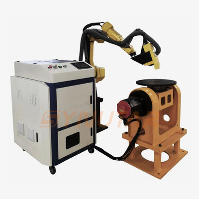 500W ধাতব পৃষ্ঠের পালস লেজার পরিষ্কারের মেশিন স্বয়ংক্রিয় রোবোটিক আর্ম