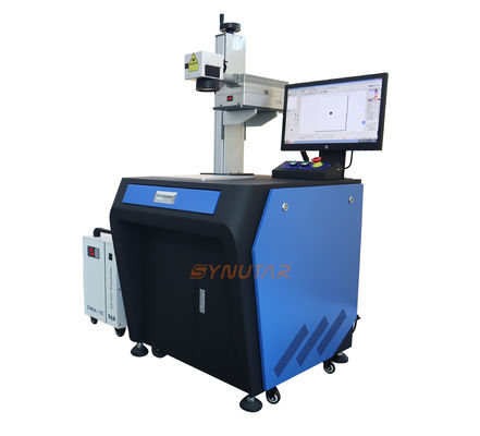 গ্লাস 3W / 5W ছোট পাতা খোদাই জন্য পোর্টেবল UV লেজার মার্কিং মেশিন