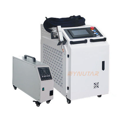 220V / 50Hz 1064nm ফাইবার লেজার ওয়েল্ডিং মেশিন হ্যান্ডহেল্ড এম 2 &lt; 1.2 সুনির্দিষ্ট পরিষ্কারের জন্য জল শীতল