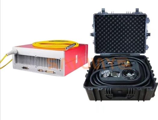 100W ফাইবার লেজার পোর্টেবল ক্লিনিং মেশিন 1064nm তরঙ্গদৈর্ঘ্য এয়ার কুলিং 50kg 20-1000Hz পালস ফ্রিকোয়েন্সি