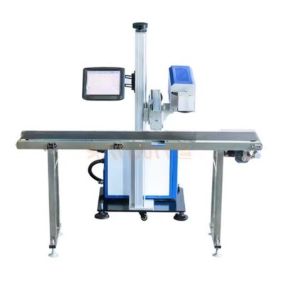100W লেজার পাওয়ার EZCAD সফটওয়্যার এবং ওয়াটার কুলিং সিস্টেমের সাথে যথার্থ CO2 লেজার মার্কিং মেশিন